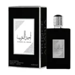 Asdaaf Ameer Al Arab Eau De Parfum 100ml bottle beside its box