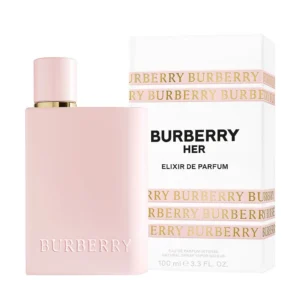 Burberry Her Elixir Eau De Parfum 100ml bottle beside its box