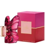 Carolina Herrera La Bomba Eau De Parfum 100ml red butterfly bottle beside its pink box