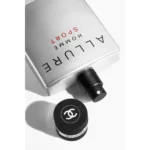 Chanel Allure Homme Sport Eau De Toilette 150ml bottle and cap, close-up