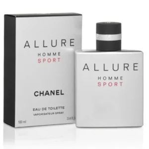 Chanel Allure Homme Sport Eau De Toilette 150ml bottle beside its box