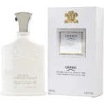 Creed Silver Mountain Water Eau De Parfum 100ml bottle beside its white box