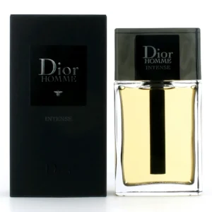 Dior Homme Intense Eau De Parfum 100ml bottle beside its black box