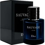 Dior Sauvage Elixir 100ml bottle beside its black box