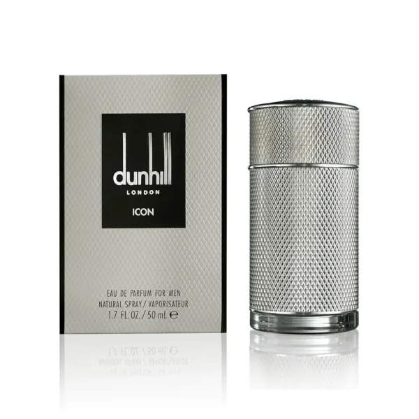 Dunhill Icon Eau De Parfum 100ml bottle beside its box