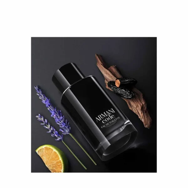 Giorgio Armani Armani Code Eau De Toilette 100ml bottle with lavender, wood and lemon