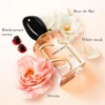 Giorgio Armani Si Eau De Parfum 100ml bottle with rose, blackcurrant and freesia