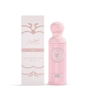 Gissah Sora Eau De Parfum 90ml bottle beside its box