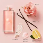 Lancôme Idole Eau De Parfum 100ml bottle with rose, vanilla, jasmine and bergamot
