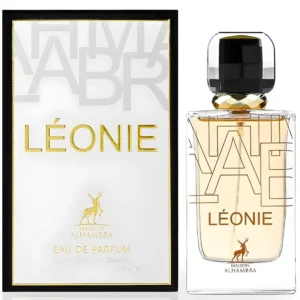 Maison Alhambra Leonie Eau De Parfum 100ml bottle beside its box