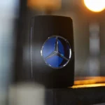 Mercedes-Benz Man Eau De Toilette 100ml bottle in warm evening light