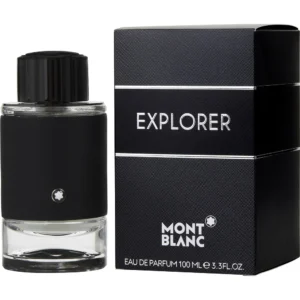 Montblanc Explorer Eau De Parfum 100ml bottle beside its black box