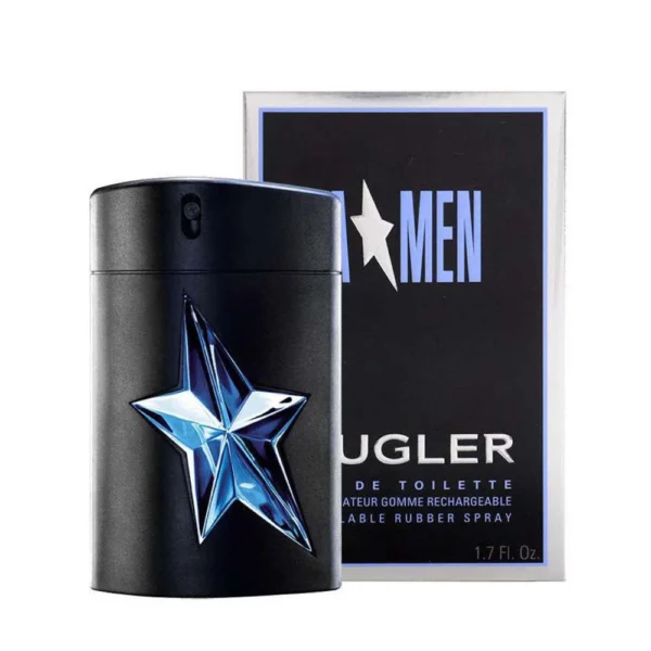 Mugler A*Men Eau De Toilette 100ml bottle and box, side view
