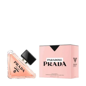 Prada Paradoxe Eau De Parfum 100ml bottle beside its box