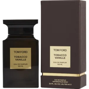 Tom Ford Tobacco Vanille Eau De Parfum 100ml bottle beside its box