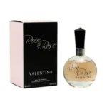 Valentino Rock'n Rose Eau De Parfum 100ml round bottle beside its box