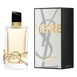 Yves Saint Laurent Libre Eau De Parfum 90ml bottle beside its box
